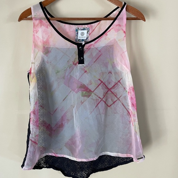 Element Sheer Front Tank Top Size Large - Picture 2 of 7